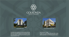 Desktop Screenshot of golkondahotels.com